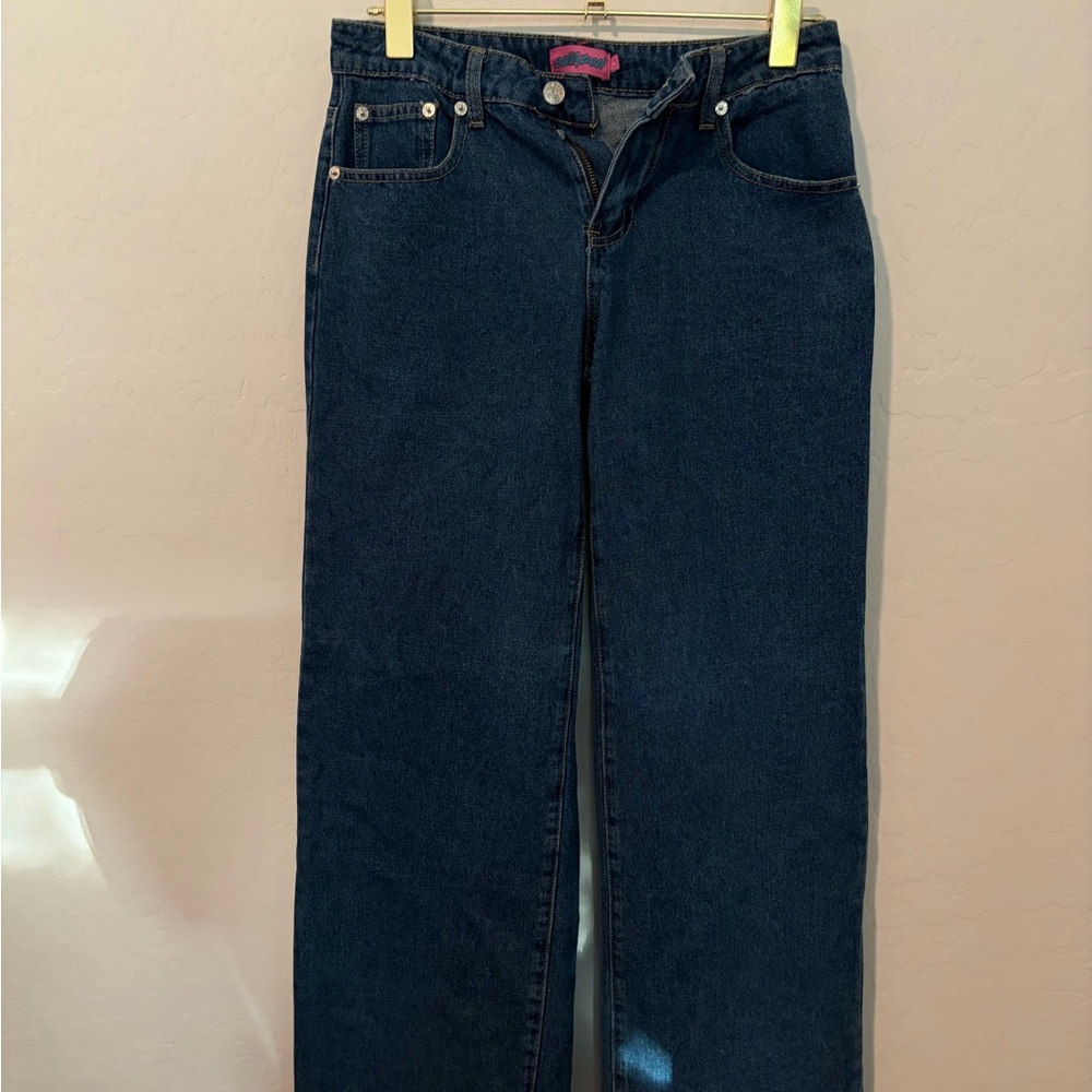 Raelynn Washed Low Rise Baggy Jeans